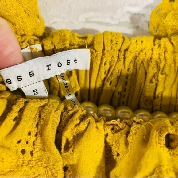 Revolve Endless Rose Embroidered Bardot Top - Picture 8 of 10